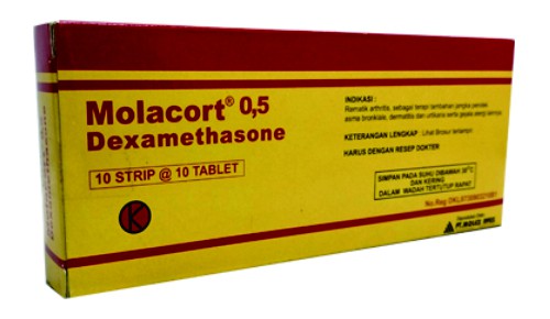 Molacort 0,5 mg 10 Tablet Molacort 0,5 mg 10 Tablet