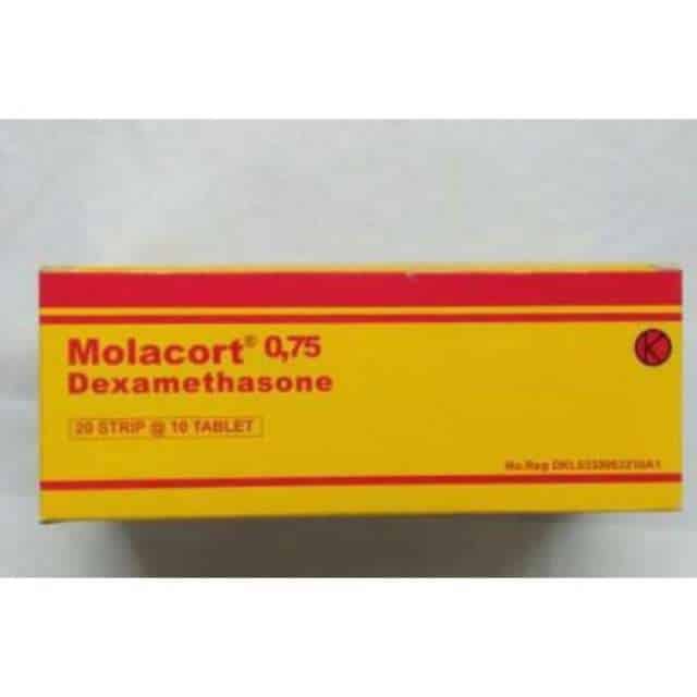 Molacort 0,75 mg - Manfaat, Harga, Efek Samping, Dosis - Apotek 24 Jam