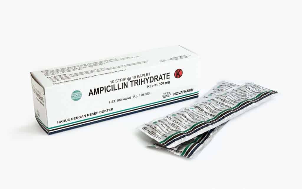 Ampicillin Trihydrate 500 mg - Manfaat, Harga, Efek Samping, Dosis .
