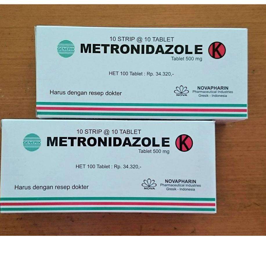 Metronidazole 500 mg 10 Tablet (Generik - Novapharin)