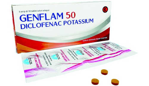 Genflam 50 mg 10 Tablet Salut Selaput Genflam 50 mg 10 Tablet Salut Selaput